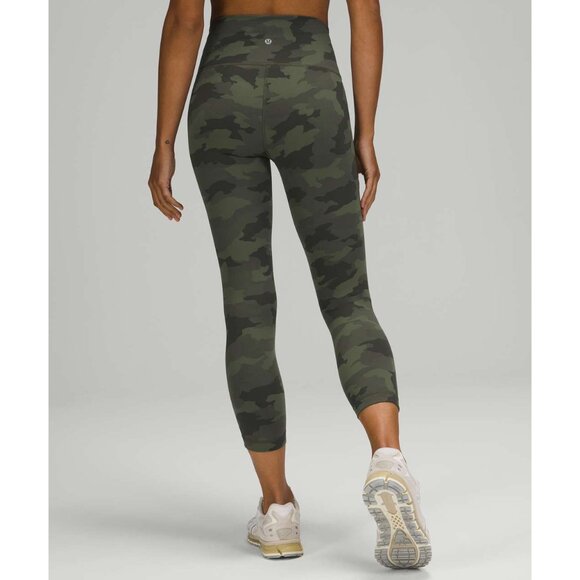 lululemon athletica Pants - Lululemon Wunder Train High-Rise Crop 23" Heritage 365 Camo Green Twill | 8